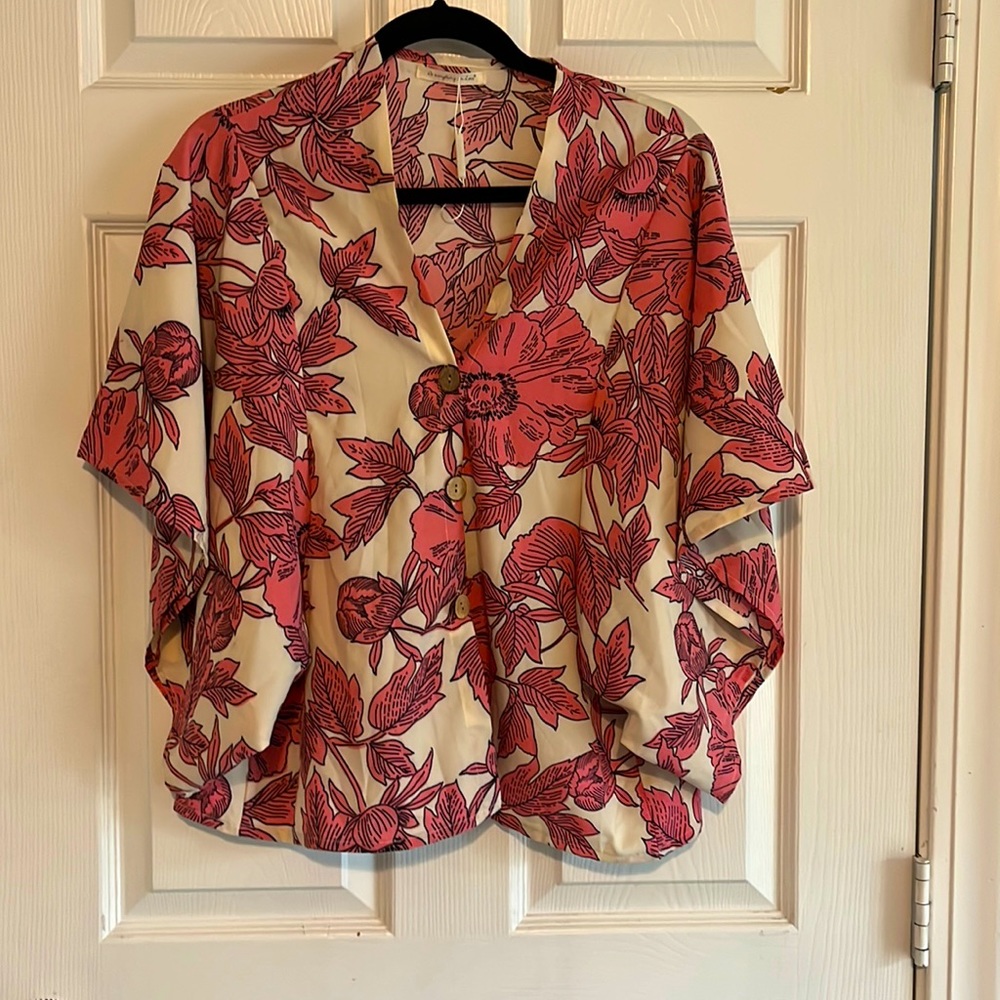 Pink Floral kimono